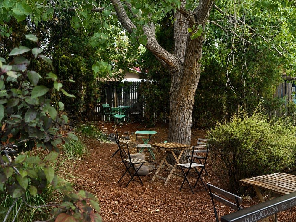 A quiet courtyard workspace
